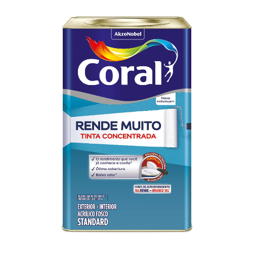 Tinta Rende Muito Base PM de 16L Coral